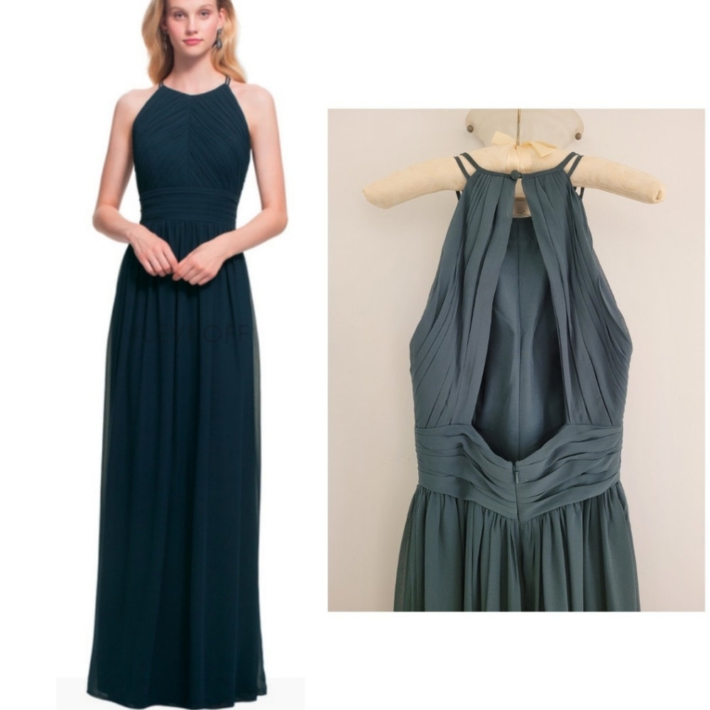 Evergreen bridesmaid's dress